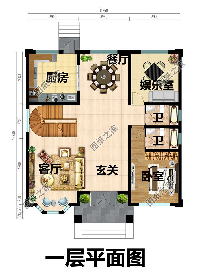 農村自建三層半歐式別墅