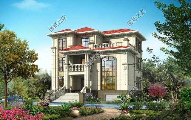 30w左右歐式三層別墅，一個幸福的家庭需要一套好房子襯托