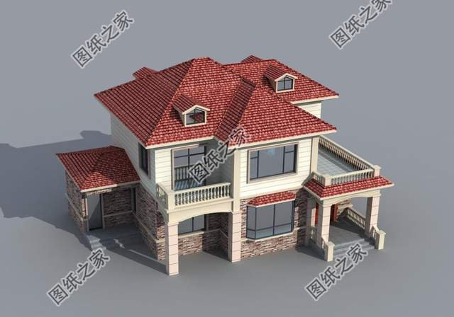 莊園別墅設計圖，超高顏值，極佳享受，農村建房的首選戶型