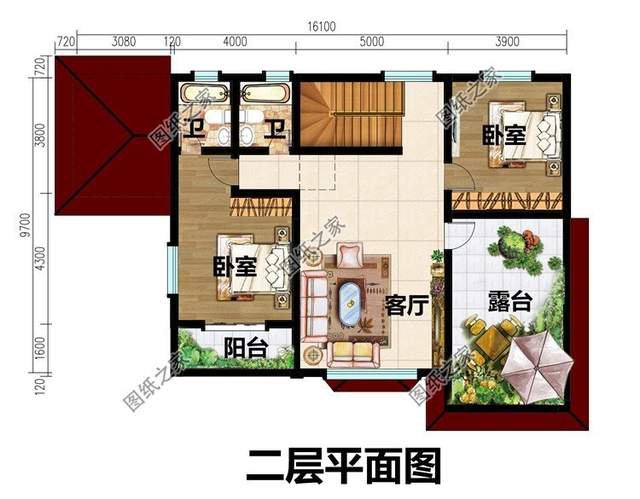 莊園別墅設計圖，超高顏值，極佳享受，農村建房的首選戶型