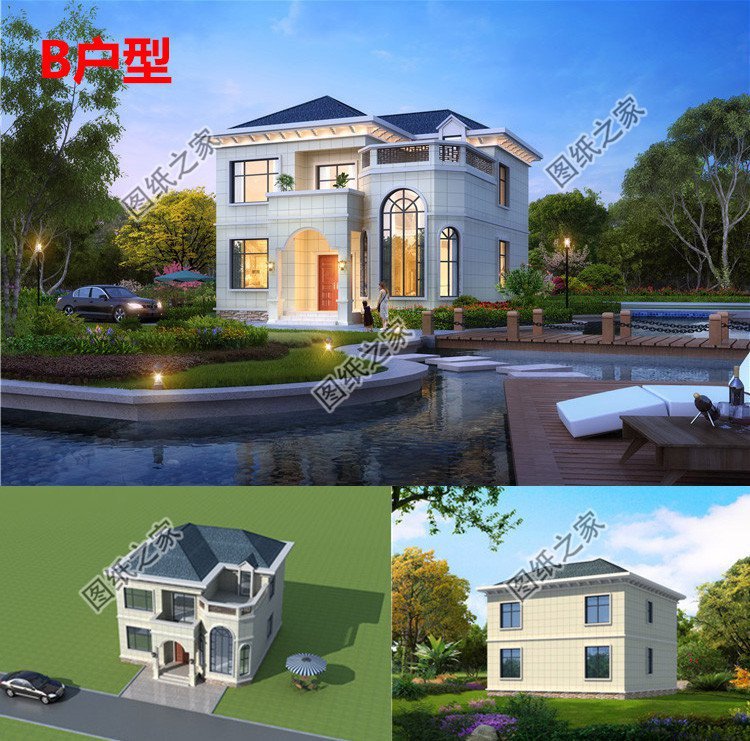 二層半別墅設(shè)計(jì)，優(yōu)雅永不過(guò)時(shí)，回老家建房就選它