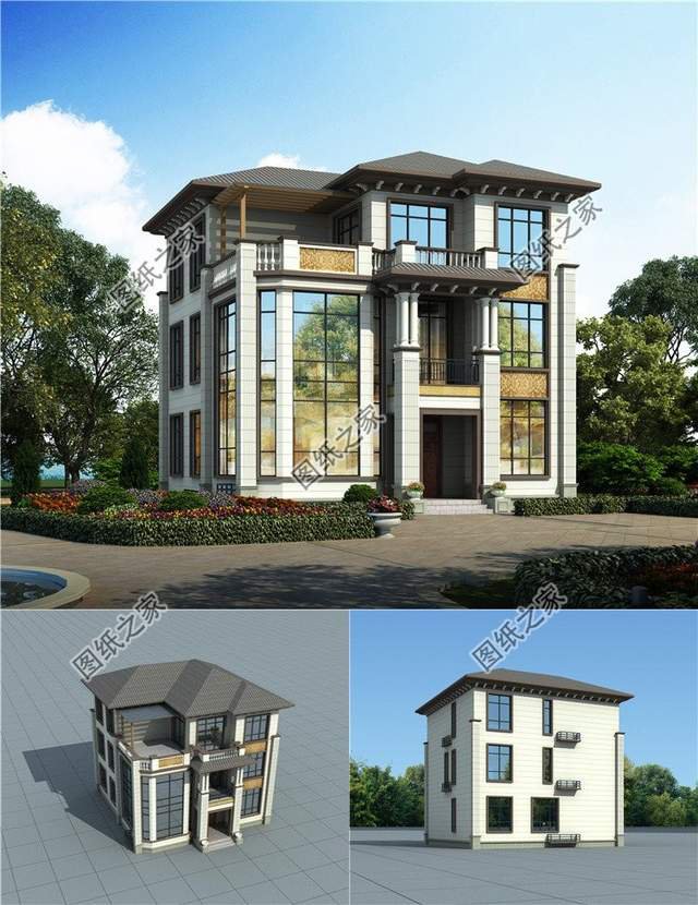 別墅帶地下室設計圖，鄉下建房不比城市差，回鄉建房選它