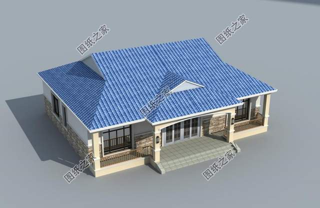 大戶型一層自建房，回老家給父母蓋的養(yǎng)老房，蓋哪套都不虧