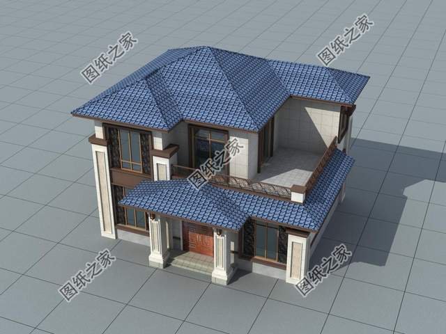 鄉村二層別墅設計，屋內布局合理，造價約15w您不心動？