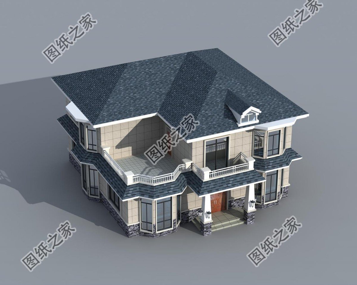 占地150二層別墅設計，夢想鄉村生活的標配，父母親和小孩都愛