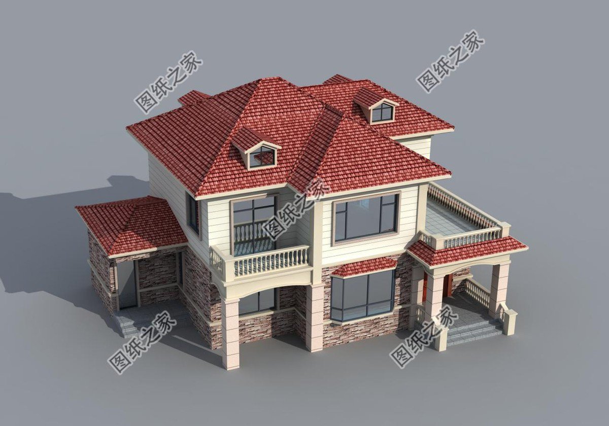 占地150二層別墅設計，夢想鄉村生活的標配，父母親和小孩都愛