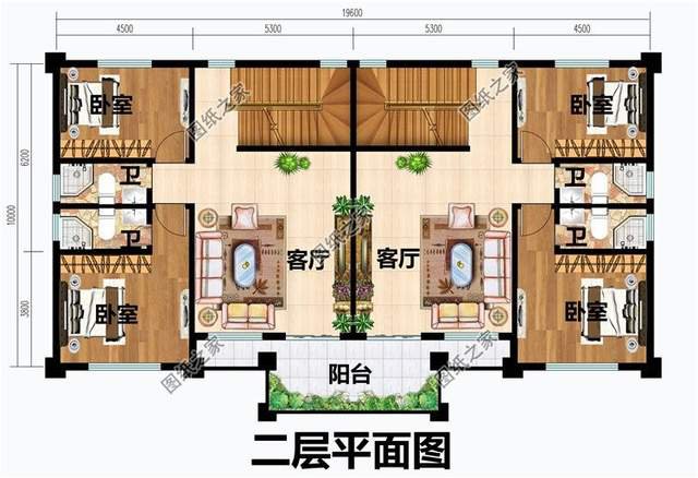 雙拼兄弟自建房設計，鄉村歐式別墅，穩穩地成為人生贏家