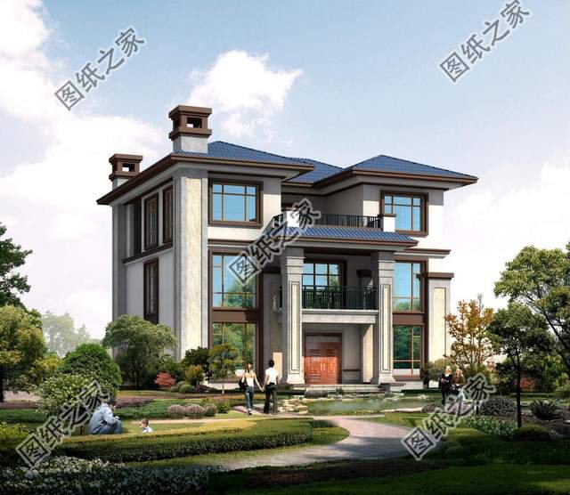 新中式三層別墅，別具一格的韻味，帶來一種文化氣息