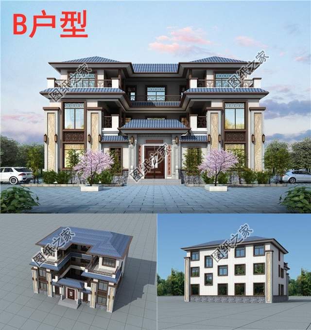 新中式三層別墅，別具一格的韻味，帶來一種文化氣息