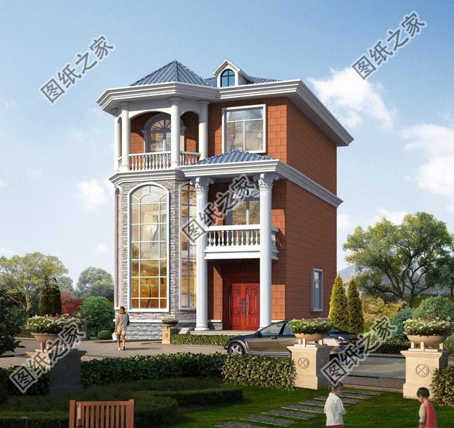 三層小別墅設計圖，我敢打賭，99%的人見了之后都會愛上它