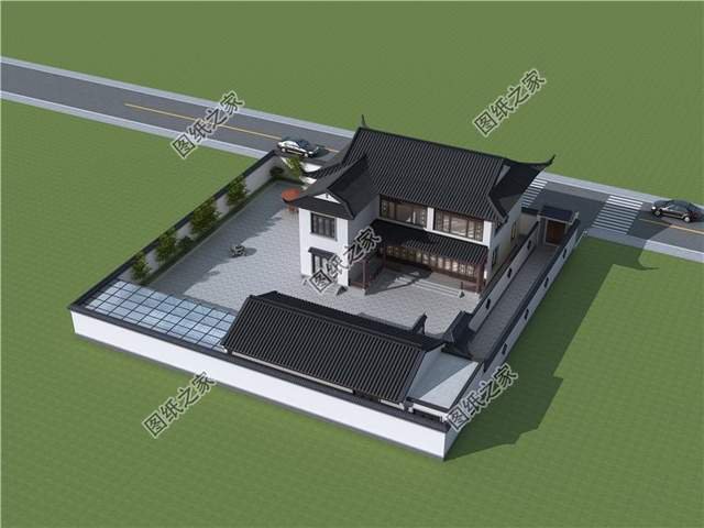 仿古別墅設計，震撼感撲面而來，顛覆您對農村自建房的認知