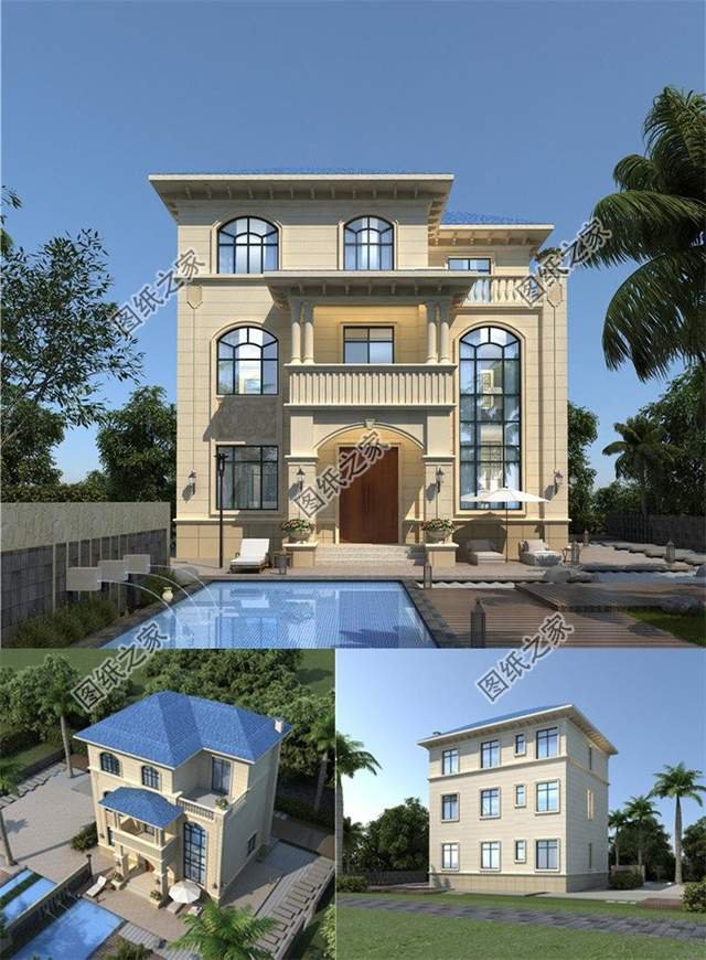 歐式風格的別墅設計，如此萬能的戶型，忍不住要看一百遍