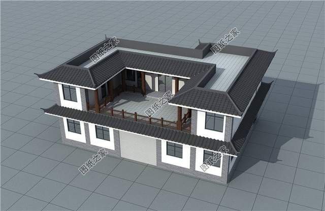新中式商鋪別墅設(shè)計，農(nóng)村別墅還能這樣蓋，賺錢生活兩不誤