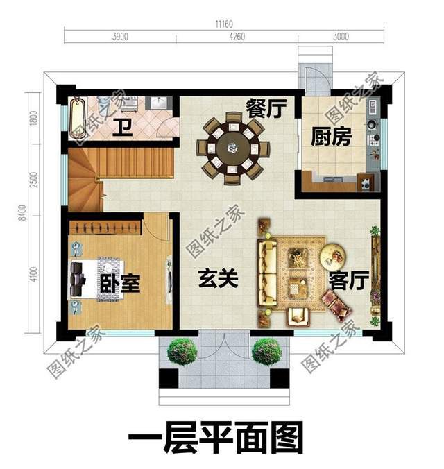 農村磚混二層設計圖，有種復古感，歐式獨特的氛圍