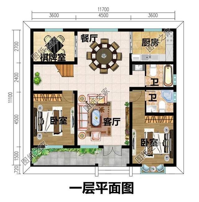 農村自建房一層半小洋房，簡約實用造價低