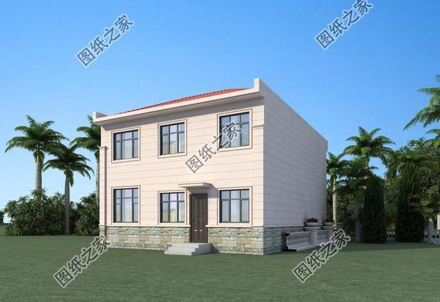 三開間二層別墅設計，時尚秀麗，大方舒適