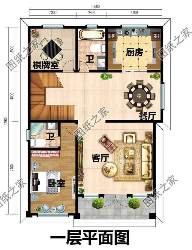 面寬10米的二層別墅設計，奢華與清爽的味道，凸顯純真與活力