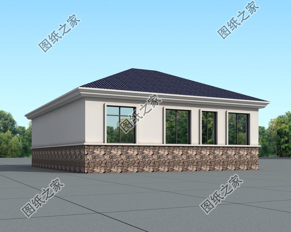 7字型農村一層自建房，安詳歸家，給您田園享受