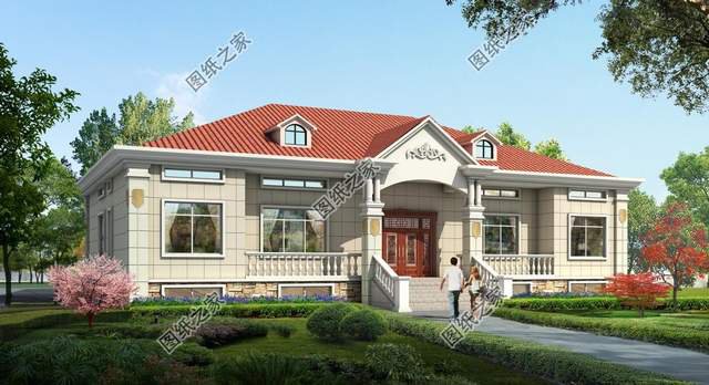 一層雙拼別墅設計圖，豐富的室內空間配置，滿足您的生活起居