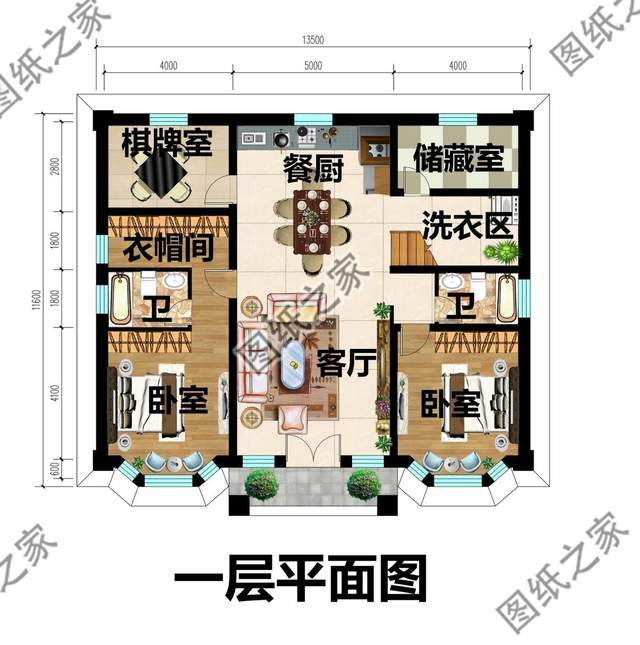 農村二層別墅帶閣樓設計，家居溫馨舒適，很受一些年輕人的喜愛