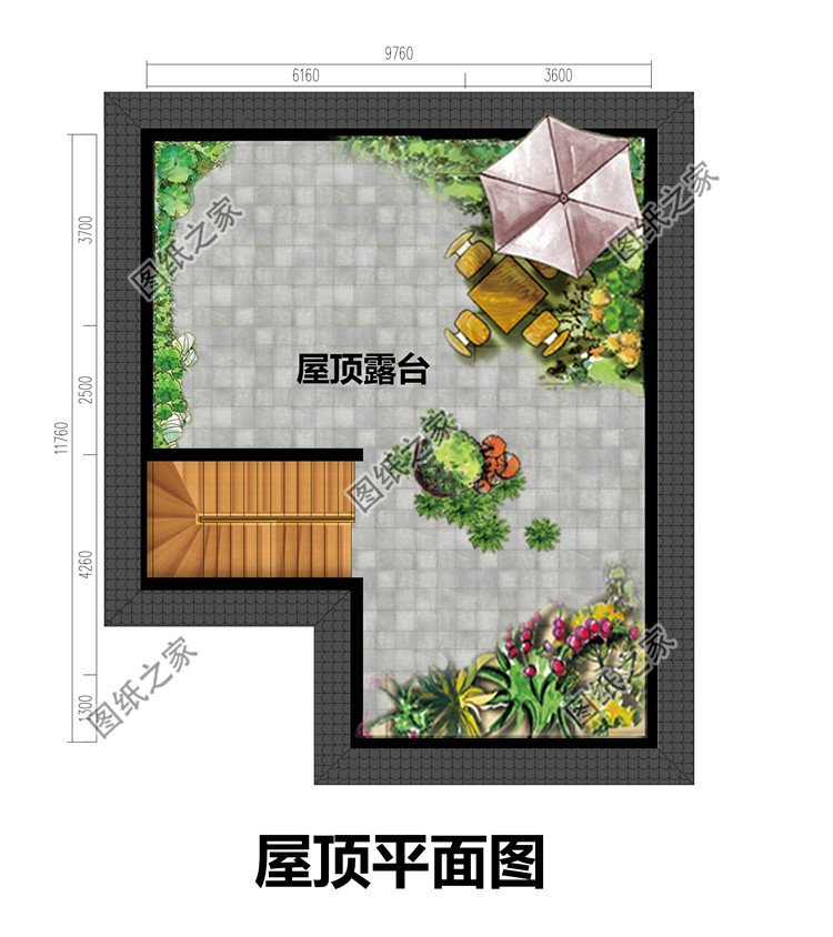 平屋頂三層現(xiàn)代風(fēng)別墅