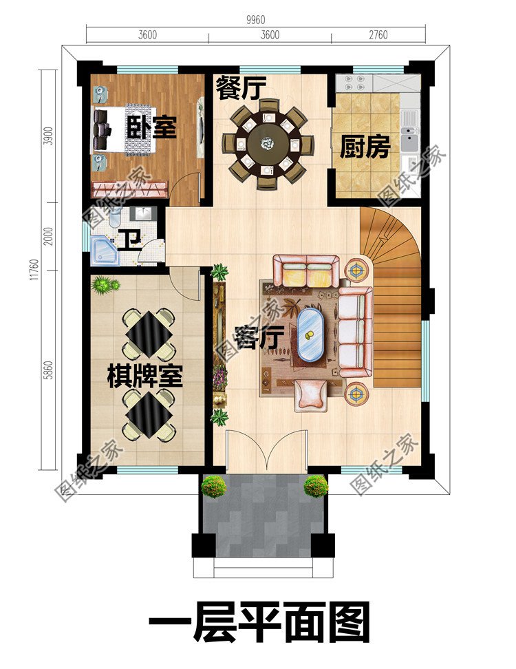 農村自建三層歐式別墅