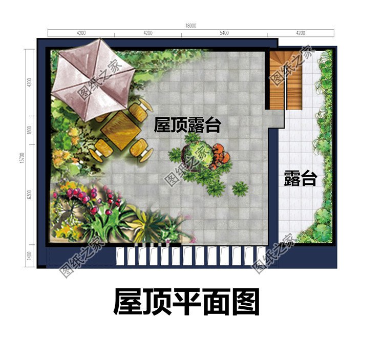 現代風三層新農村建筑設計圖