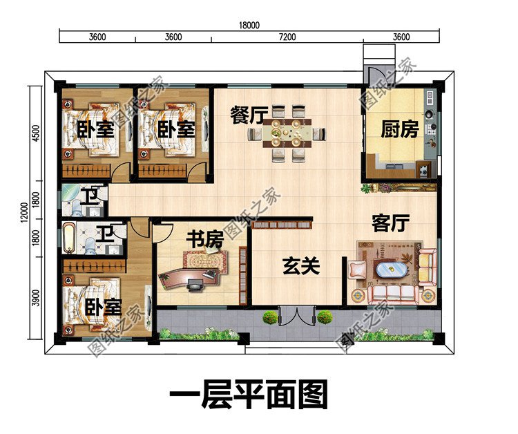 農村一層別墅設計圖