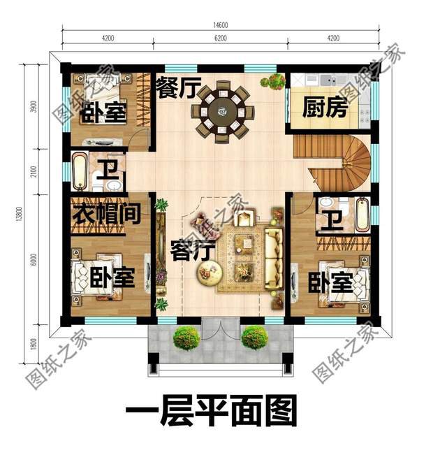 新中式二層別墅設計，樸素淡雅的設計風格，突出中式的沉靜氛圍