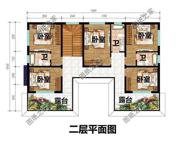 農(nóng)村二層三合院別墅設(shè)計(jì)，充滿家的感覺，居住更為舒適