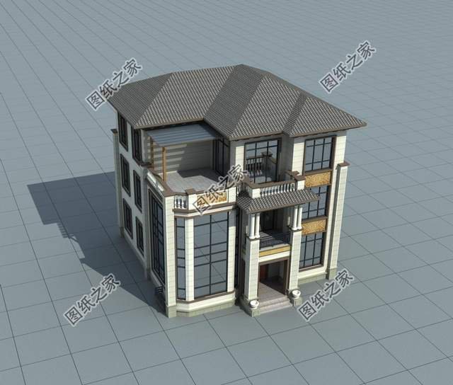 三層農村自建房帶地下室設計，戶型更為通透，顯得空間寬敞大氣