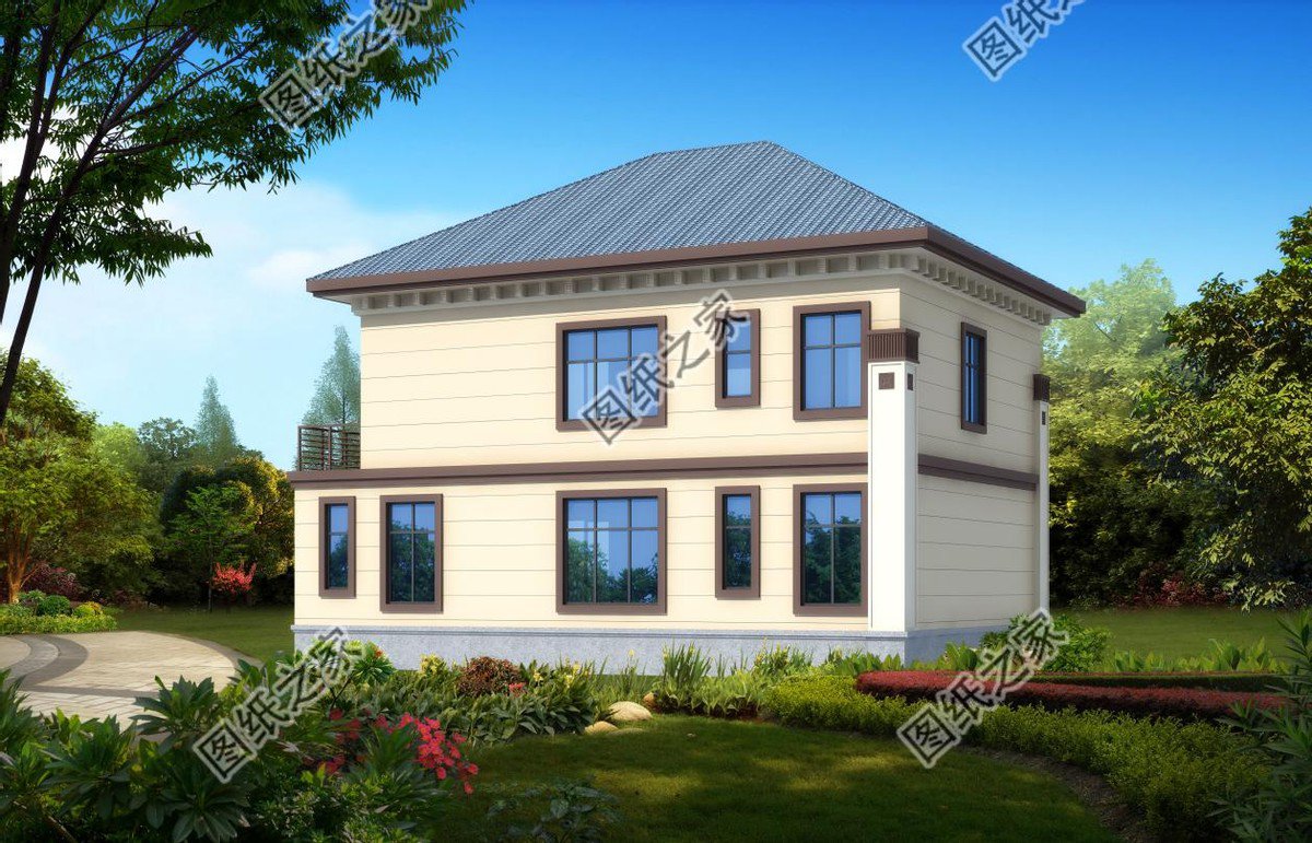 帶土炕房二層別墅設計，簡單實用戶型最經典，適合二層住宅