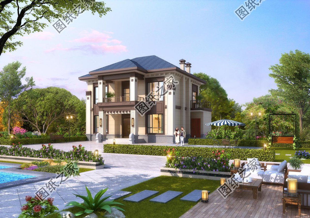 帶土炕房二層別墅設計，簡單實用戶型最經典，適合二層住宅