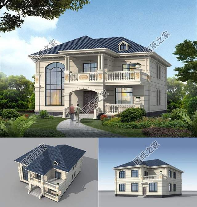 農村自建房二層設計圖，生活明朗，萬物可愛