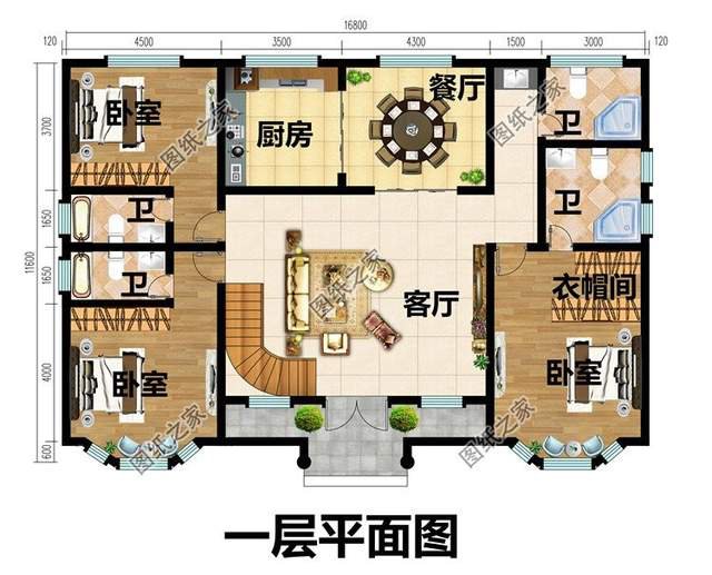 超大面寬二層別墅設(shè)計(jì)，氣派漂亮的外觀造型，私人的舒適空間