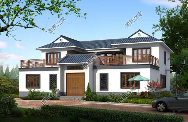 農村小型合院設計，外觀莊重大氣，內部布局講究