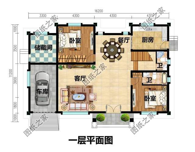 三層別墅設計圖紙，建房選擇對了好戶型，鄰居都羨慕