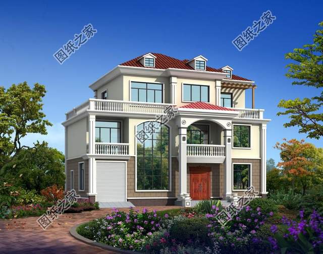 三層別墅設計圖紙，建房選擇對了好戶型，鄰居都羨慕