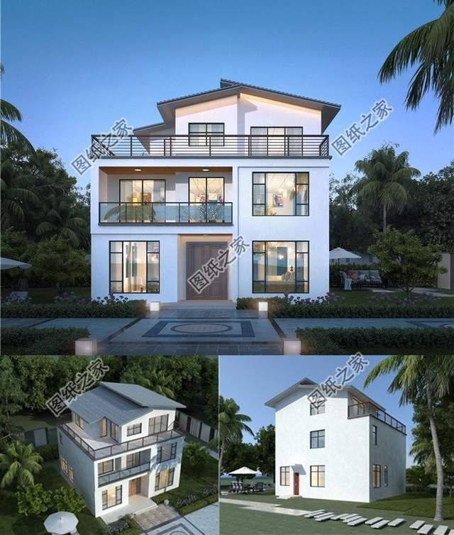 新徽派三層自建房設計，是年輕人最喜歡的款式，現代風格完美呈現