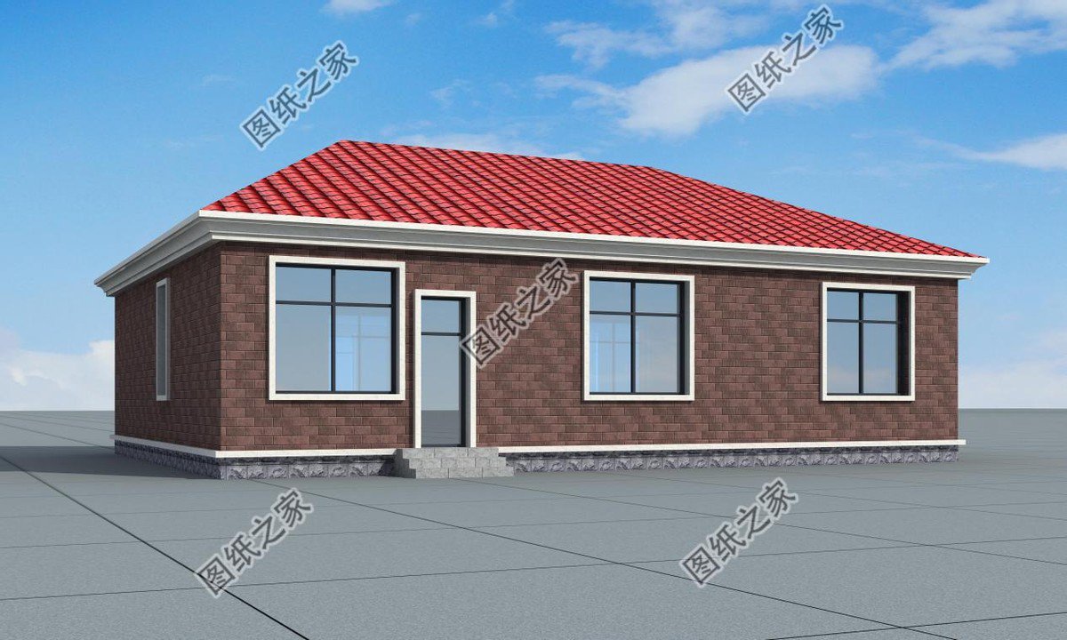 一層養(yǎng)老房帶小院的設(shè)計(jì)，大方實(shí)用建出來(lái)比樓房還漂亮