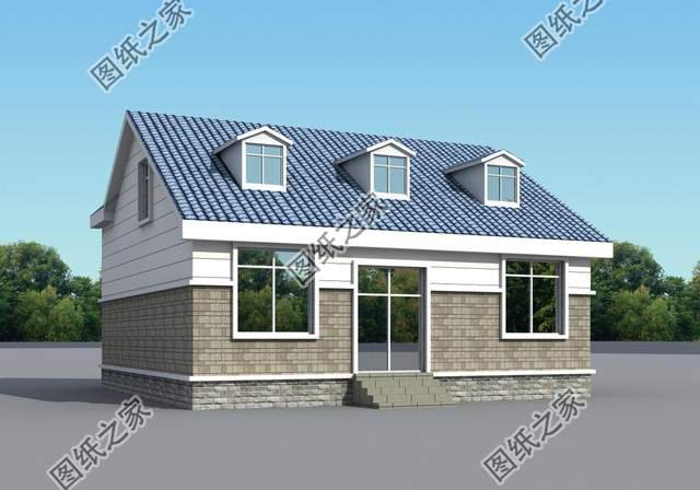 坡屋頂二層別墅，美觀大方，設計精美又實用