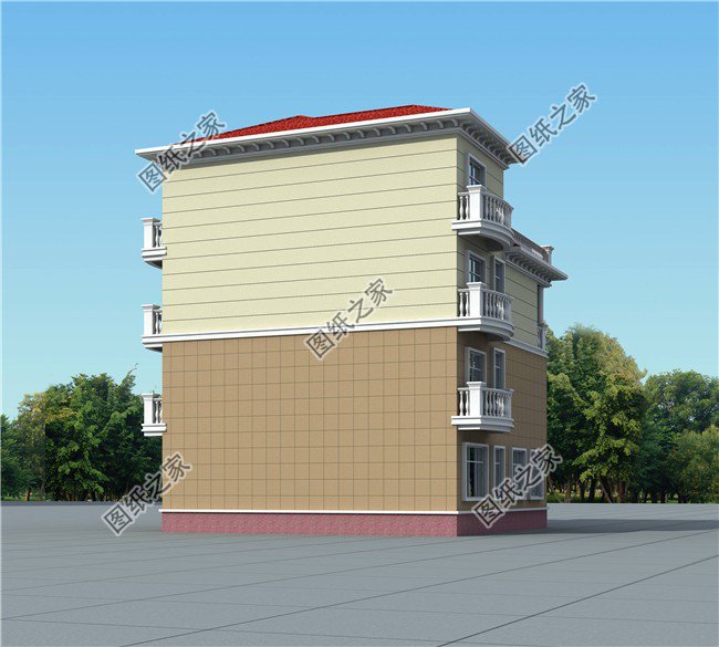 農村四層別墅設計，戶型簡單好看實用，是高層住宅的首選