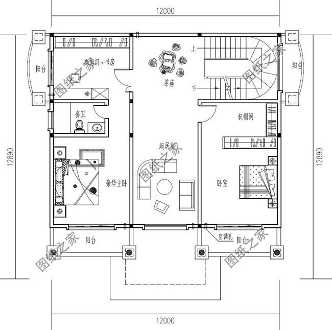 農村四層別墅設計，戶型簡單好看實用，是高層住宅的首選