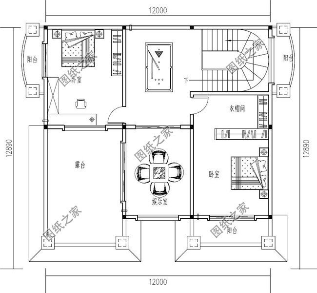 農村四層別墅設計，戶型簡單好看實用，是高層住宅的首選