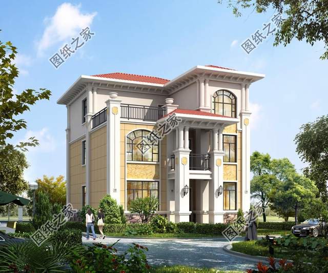 經(jīng)典小戶型三層別墅，雍雅華貴，藝墅如畫