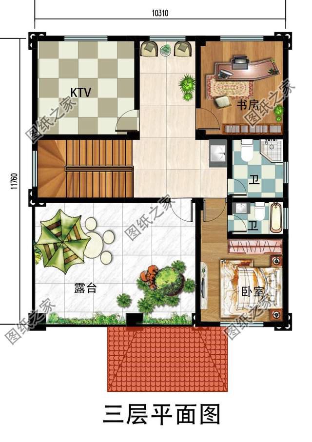 經(jīng)典小戶型三層別墅，雍雅華貴，藝墅如畫