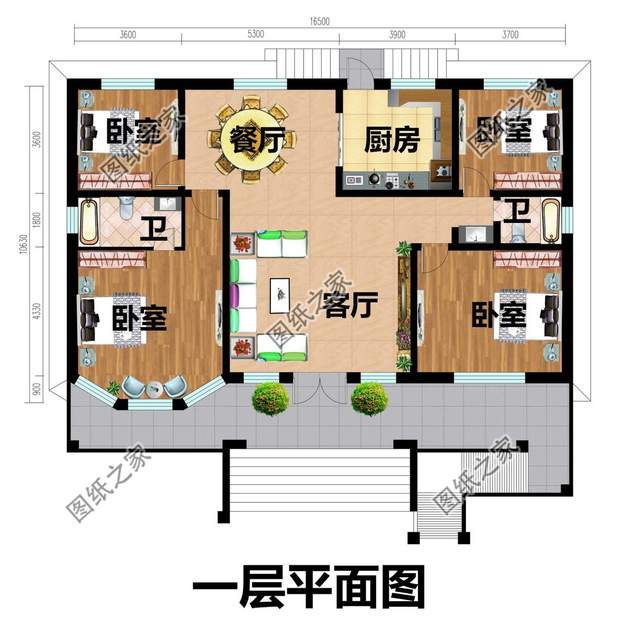 農村一層別墅設計，外觀時尚美觀，內部帶給你舒適享受