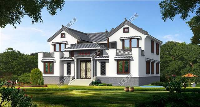 中式二層合院別墅，滿滿傳統中式元素，是不是您的菜？