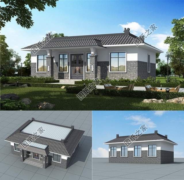 中式徽派一層自建房，主體僅有11萬，大家都能蓋得起