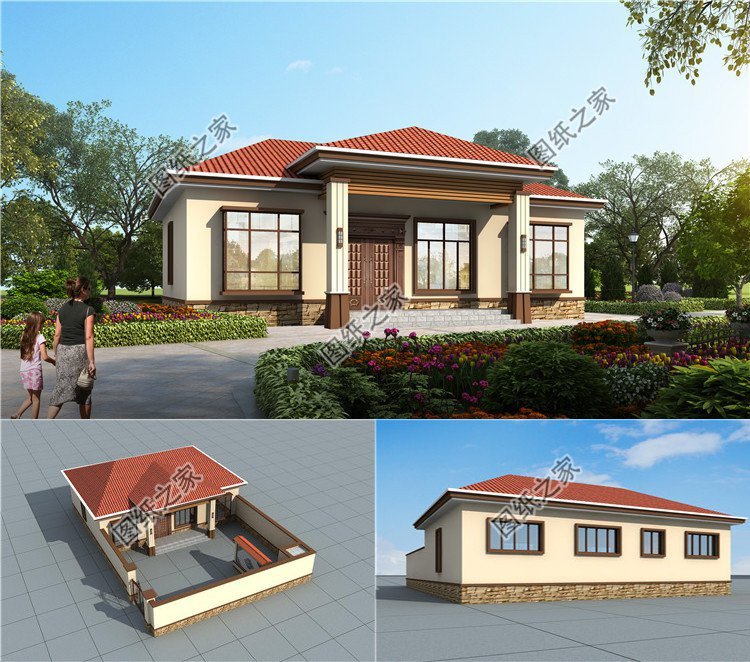 15萬以內一層自建房，簡單好看，蓋房住的舒心才是好設計